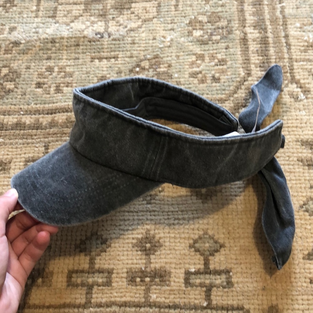 Free People Light Grey Visor